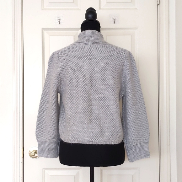 NWT. The Limited Woman's Wool/Mohair Cropp Open Cardigan Sweater with sparkling. - Picture 2 of 4